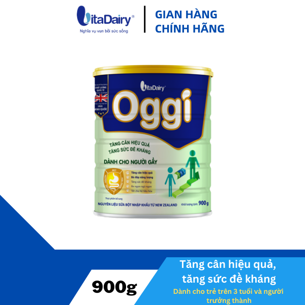 Sữa bột OGGI dành cho người gầy 900g