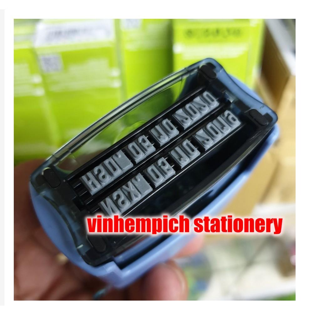 Dấu Shiny Printer s882 NSX HSD đóng ngày tháng năm - Bộ dấu ghép chữ và số đóng chất liệu bao bì nilon đóng date 2 dòng
