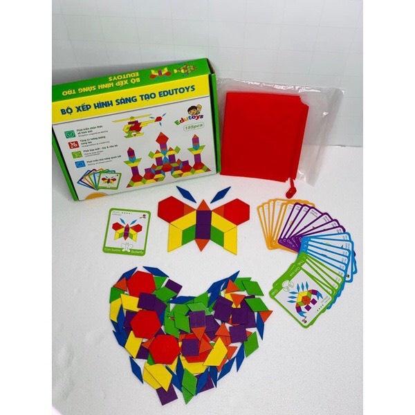 GHÉP HÌNH MONTESSORI, BỘ155 Chi Tiết CHO BÉ THỎA SỨC SÁNG TẠO- CÓ KÈM ĐẾ LÓT