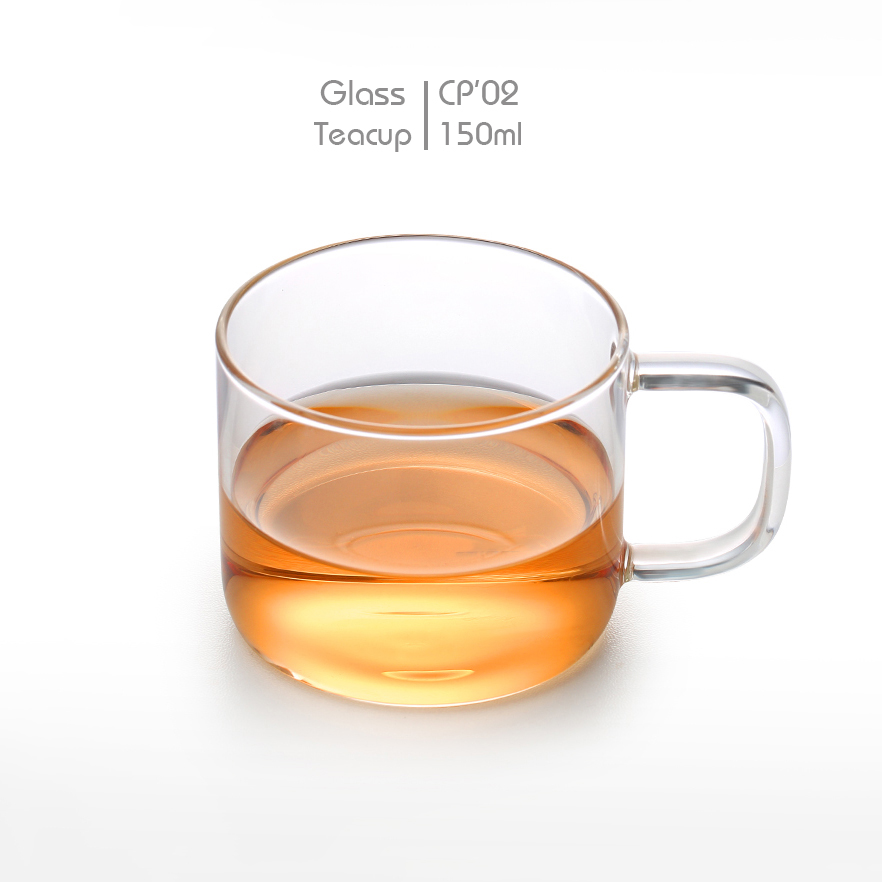 Bộ 2 tách trà thủy tinh CP02 150mL