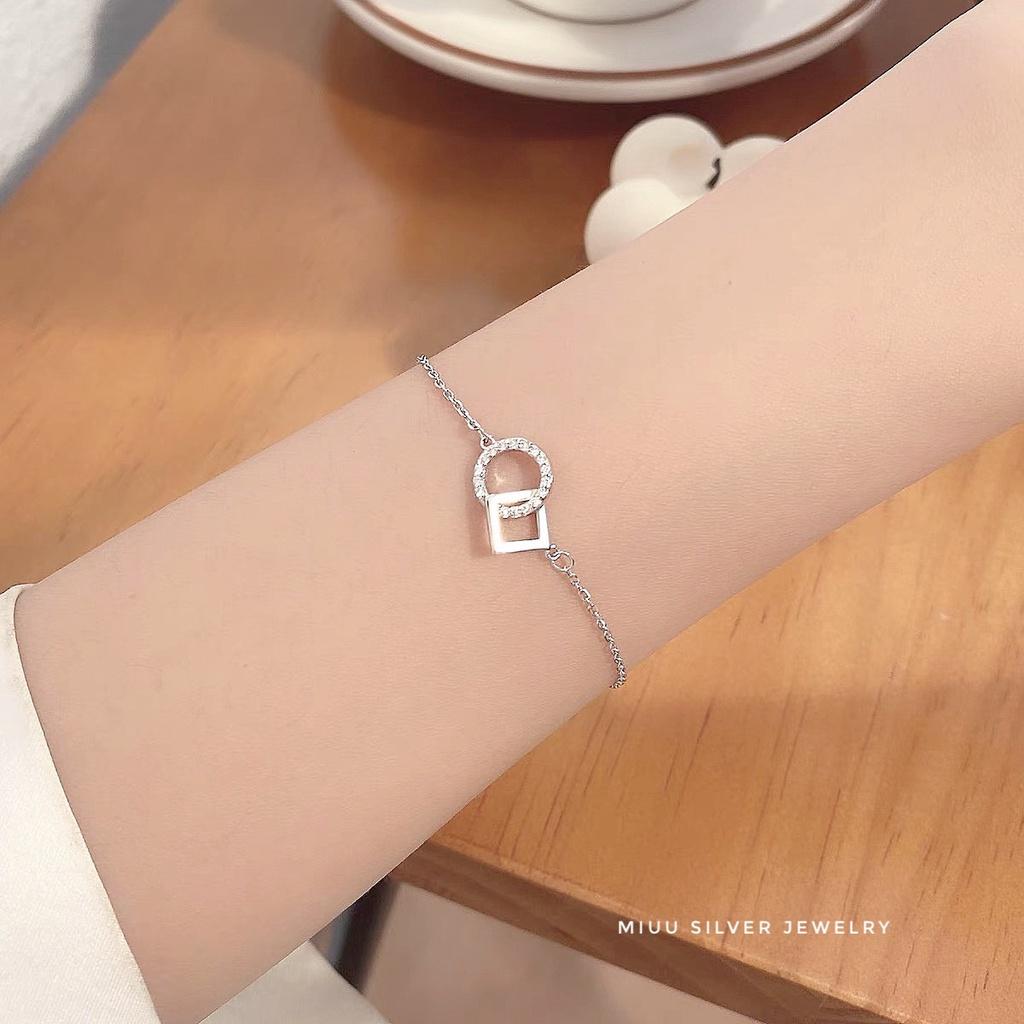 Vòng tay bạc Miuu Silver, lắc tay nữ Destiny