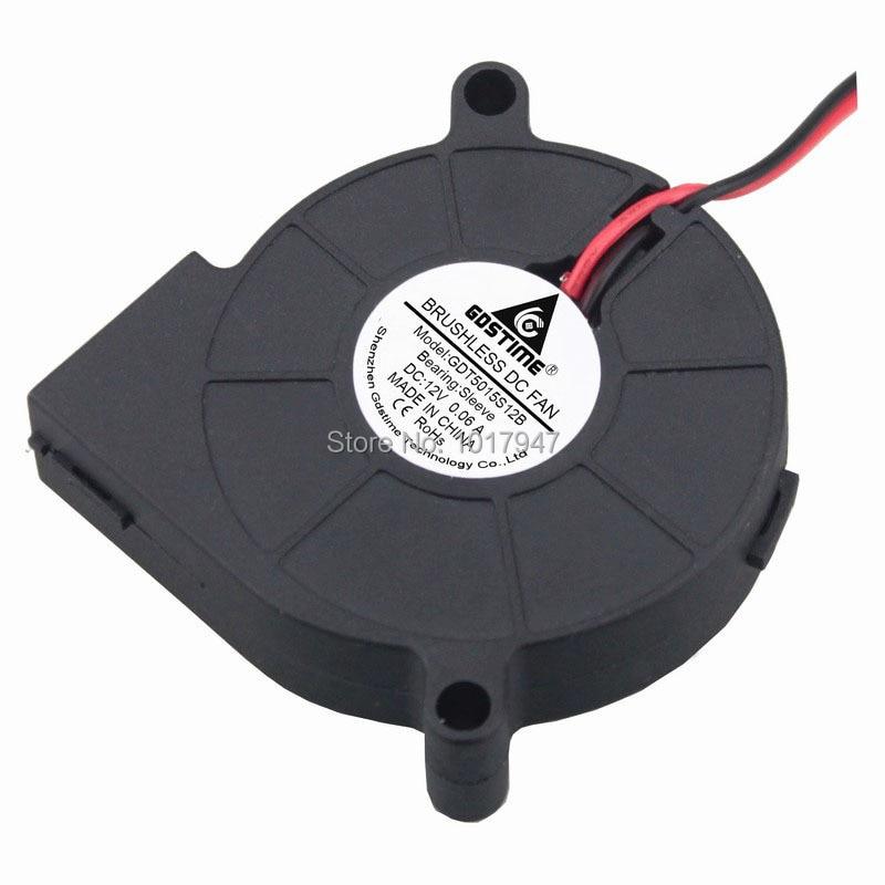 1 Chiếc Quạt Làm Mát Không Chổi Than 2 Dây 12v 5015s 50x15mm