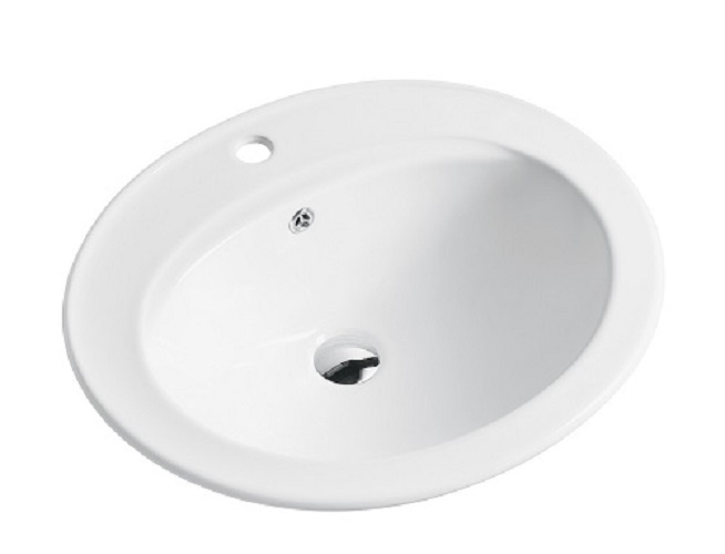 CHẬU LAVABO ĐẶT ÂM DƯƠNG VÀNH  EVEREST EVE-L6012