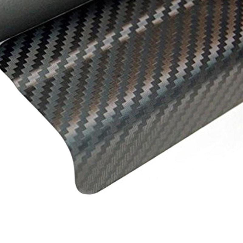 Bộ 4 Miếng Dán Bảo Vệ Chống Trầy Xước Cửa Xe Hơi 3D Bằng Sợi Carbon Kèm Lưỡi Gạt