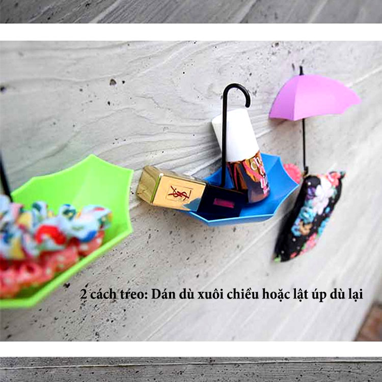 Bộ 3 Móc Dán Tường Hình Cây Dù Tiện Lợi