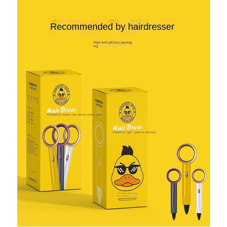 Máy Sấy Tóc Mini Hình Con Vịt Vàng 2 Chiều 3 Tốc Độ Gió Giúp Khô Nhanh - Yumeshop94