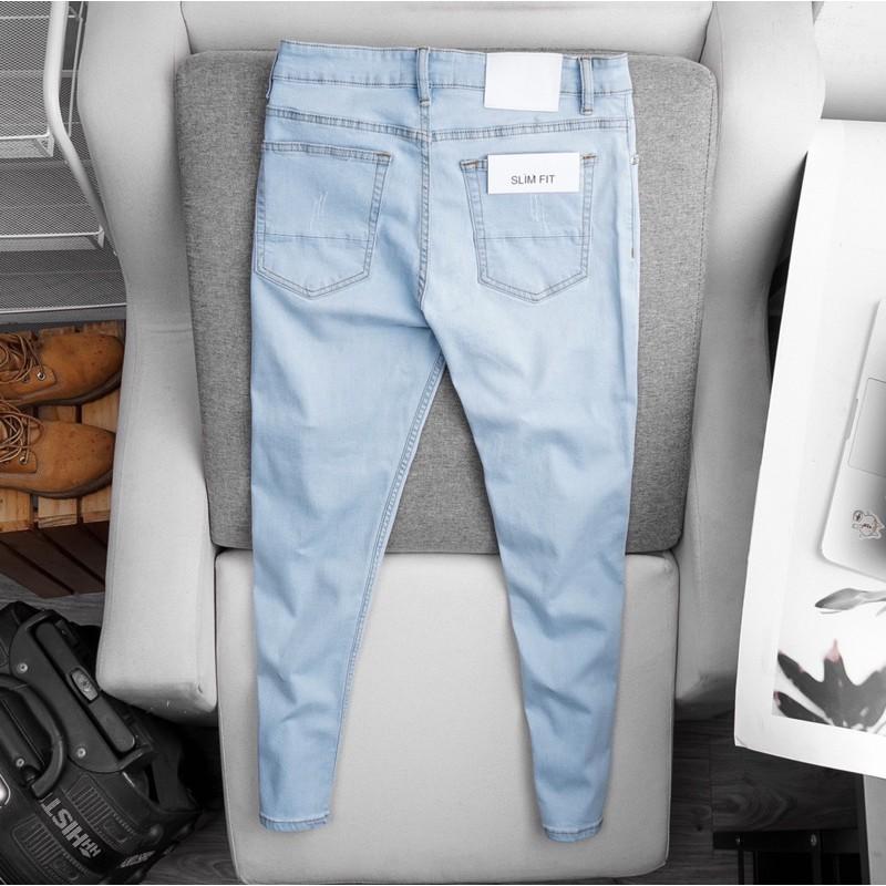 Quần jean VNXK ống ôm hàng xuất dư- jean co giãn