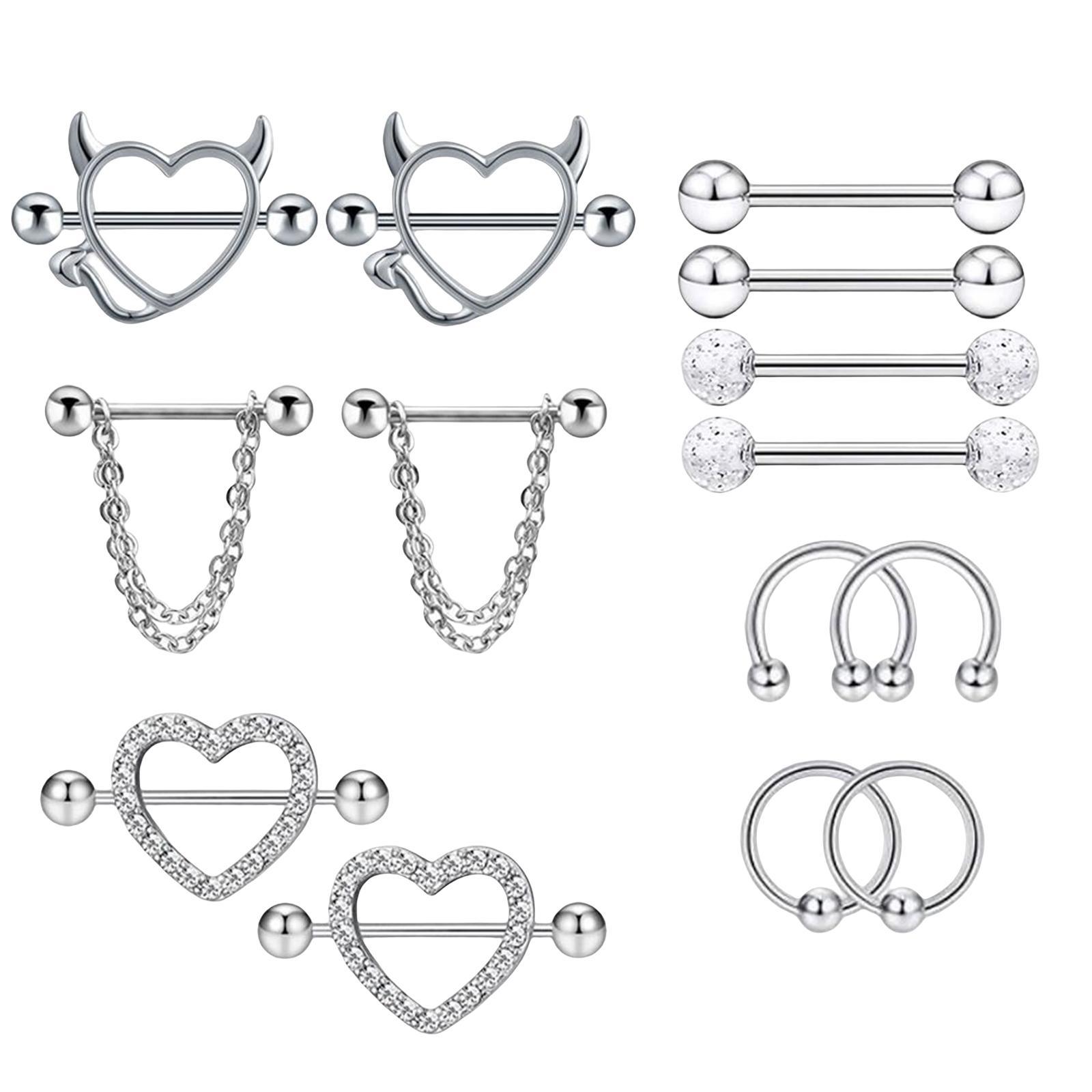 Jewelry Rings for Women Men Stainless Steel Piercing Body Jewelry