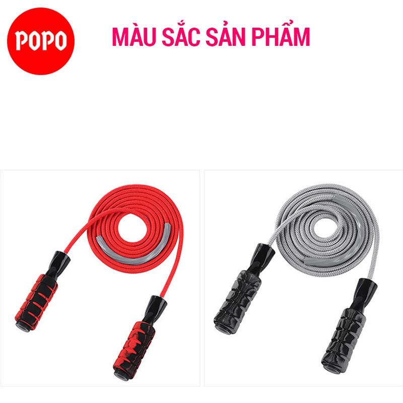 Dây nhảy cao cấp, nhảy dây thể lực thể thao thể dục giảm mỡ bụng POPO XS005 dây chống rối, chống mài mòn