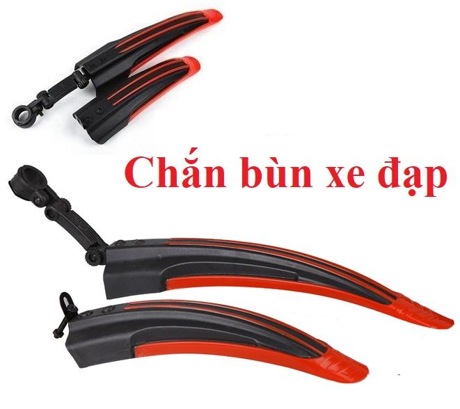 Chắn bùn xe đạp sọc màu ( màu đỏ đen)