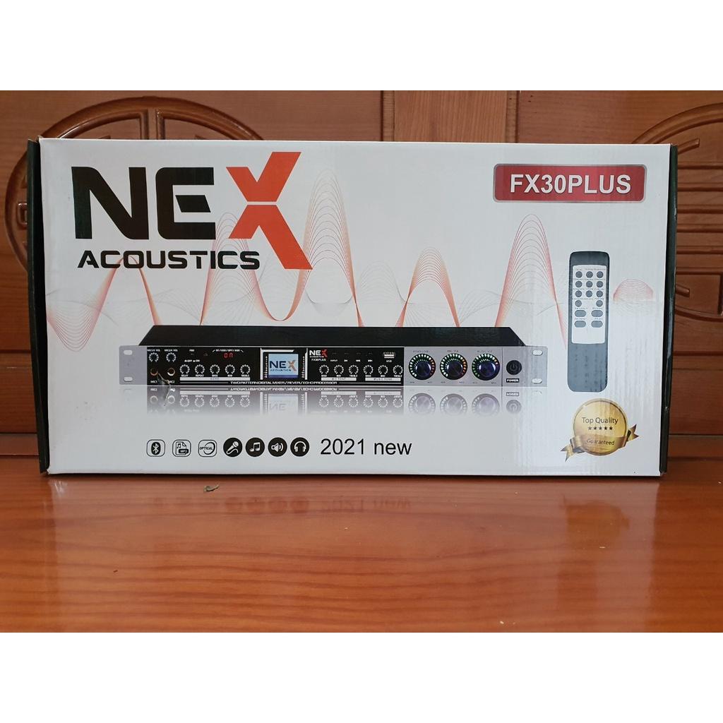 Vang cơ Karaoke Nex FX30plus có remote điều khiển- New 2021 (tặng dây kết nối canon canon hoặc canon av)