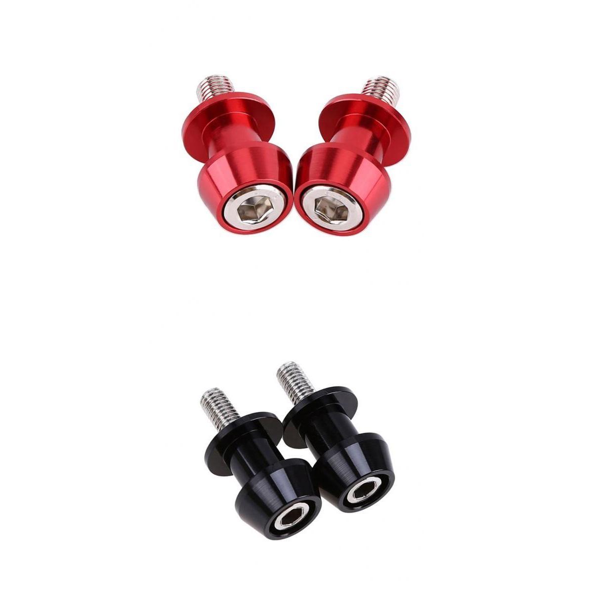 4pcs CNC Aluminum 8mm Rear Motorbike Swingarm Spool Sliders Stand M8 Bobbins