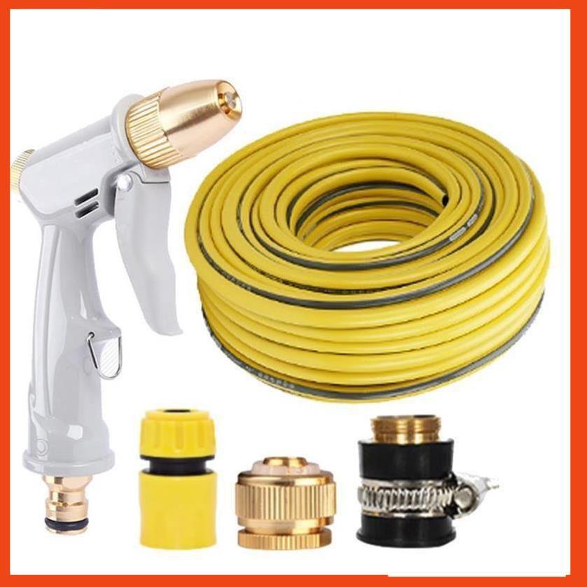 Bộ dây vòi xịt nước tưới cây rửa xe,tăng áp 3 lần, loại 3-5m 206846