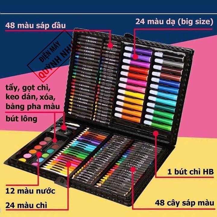 Combo 5 hộp bút màu 150 chi tiết và 2 hộp bút màu 3 tầng