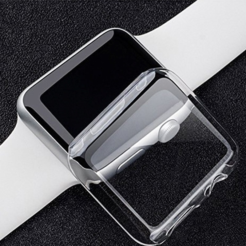 Bộ 2 Case Ốp Dẻo Silicon Dành Cho Apple Watch 44mm Series 4 (Chống Va Đập Trầy Xước, Chống Bụi, Bảo Vệ Viền Và Mặt Đồng Hồ)