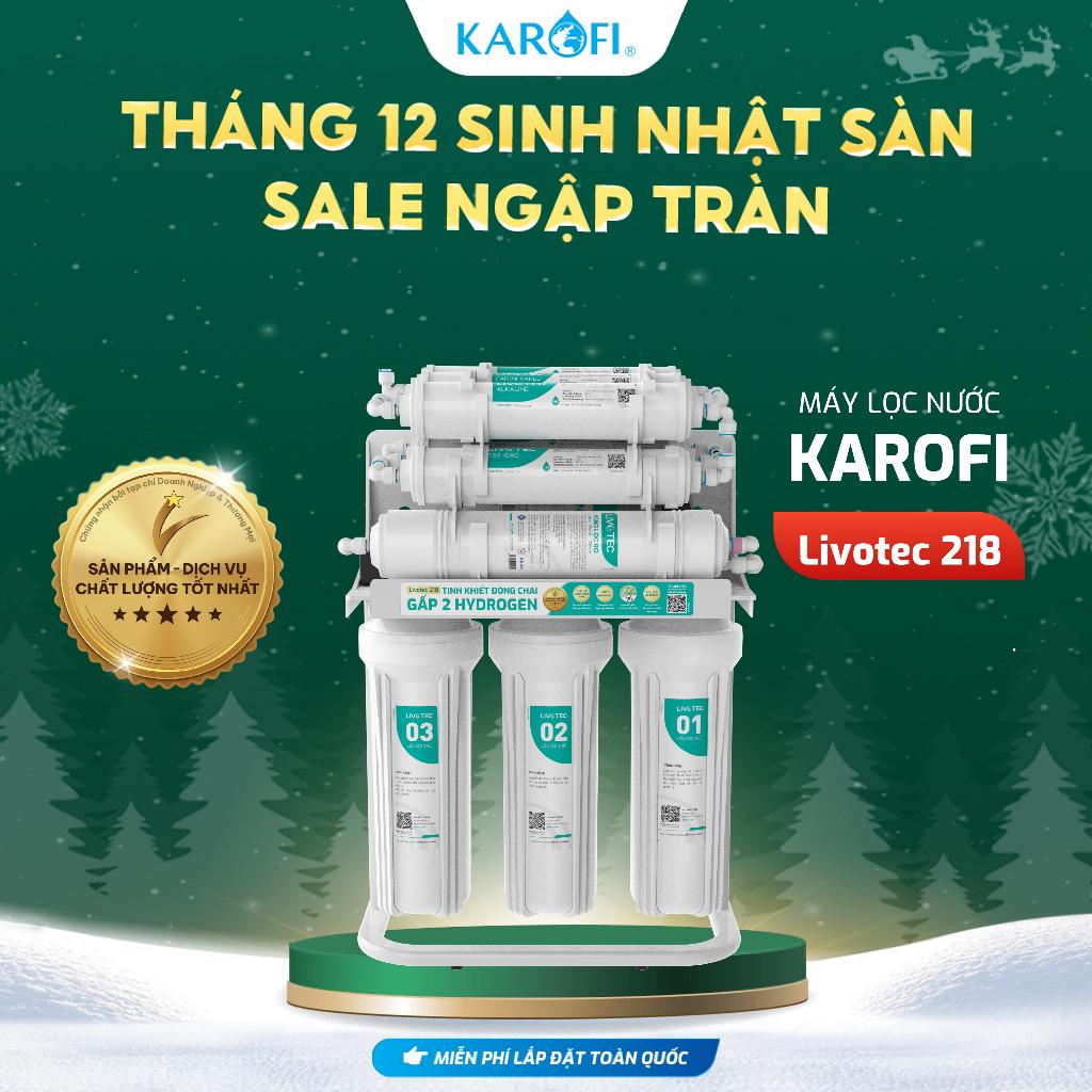 [TẶNG BỘ LÕI] Máy lọc nước để gầm Livotec 218, Chuẩn nước đóng chai, Uống trực tiếp, Công nghệ RO - Hàng Chính Hãng