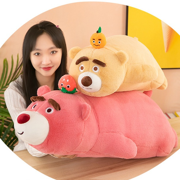 Thú nhồi bông Lotso Bơ, Bí đỏ êm mịn - Size từ 75cm đến 90cm - Quà tặng gấu bông Lotso cosplay xanh lá, cam cute