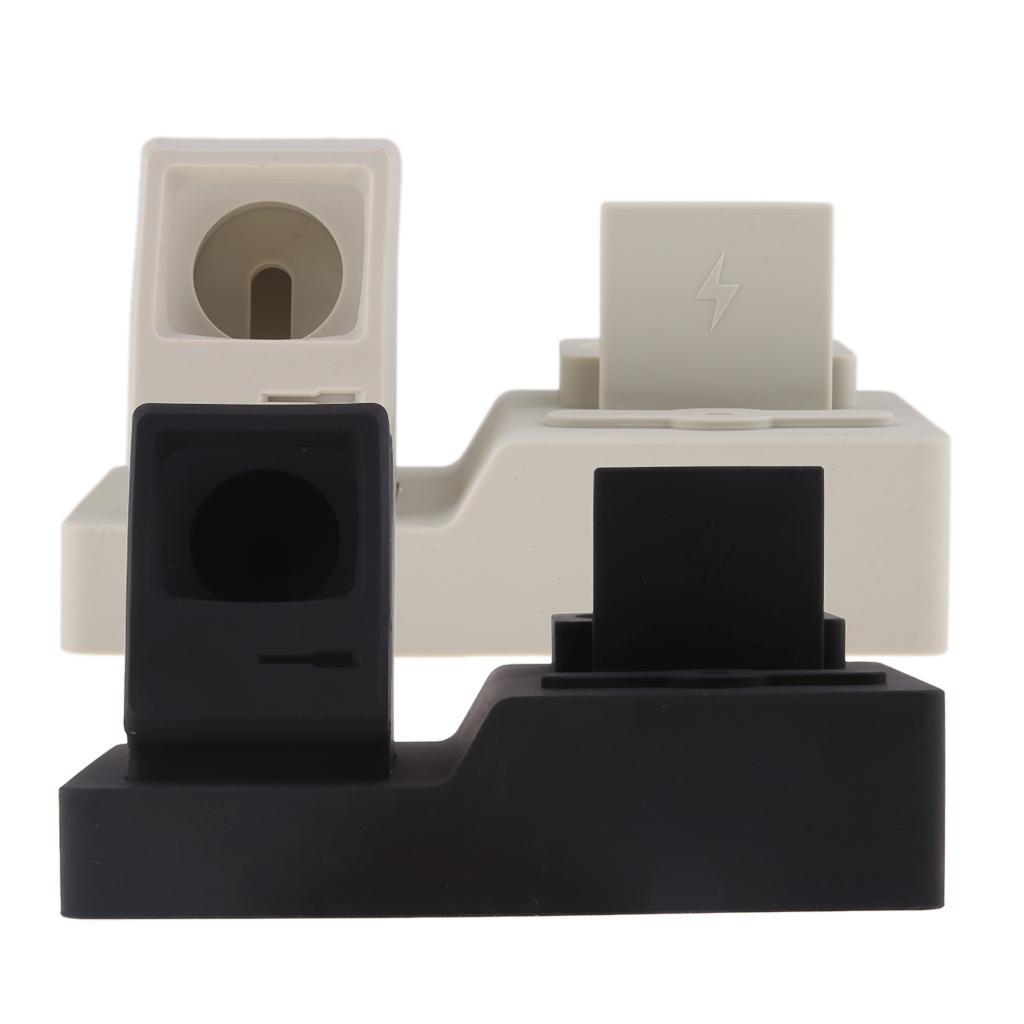 3 In 1 Silicone Charger Stand Charging Dock Station for  Devices