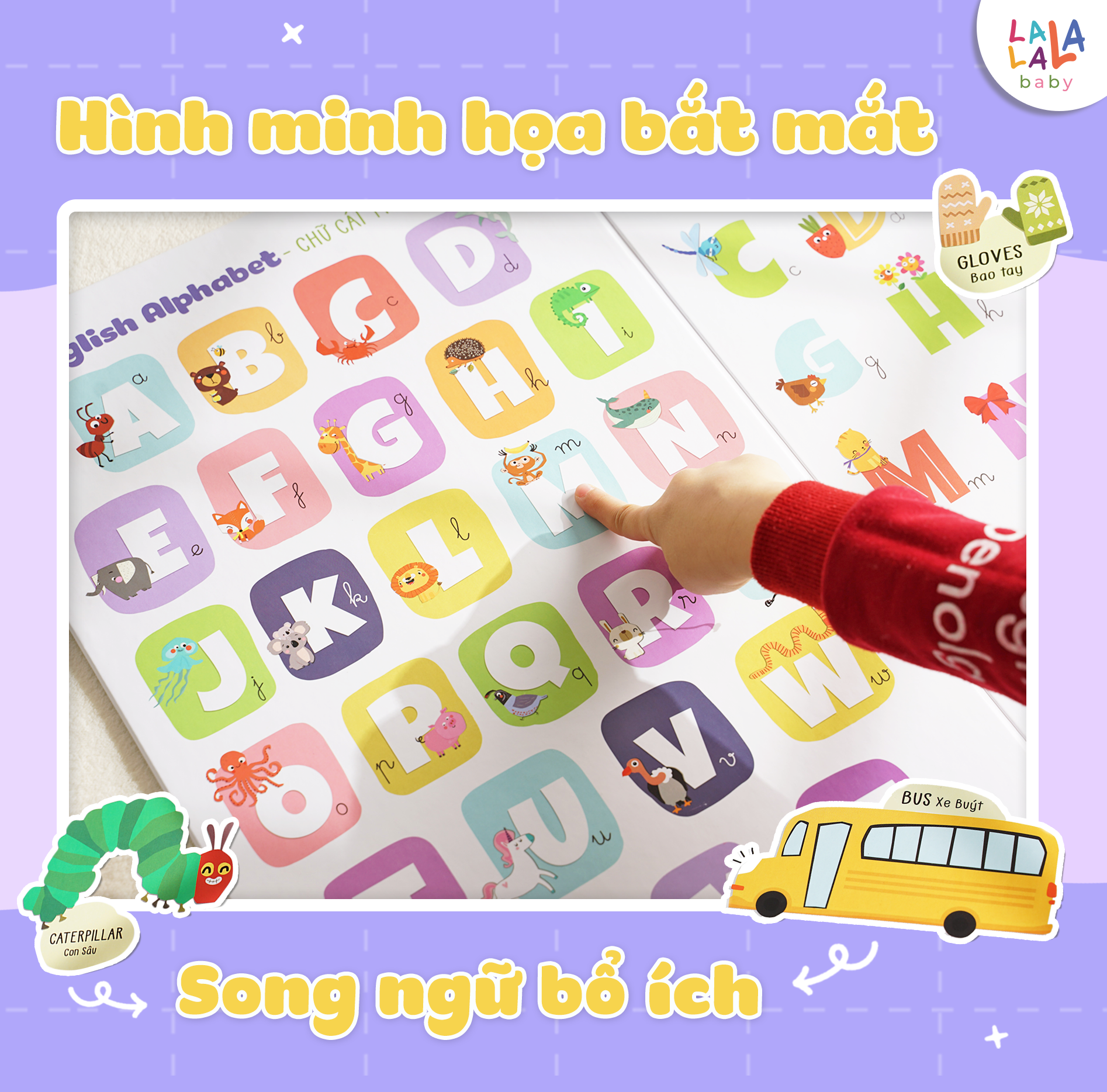 Bảng gấp thông thái - My First Learning chart (Dành cho bé từ 1 tuổi) - Lalala Baby