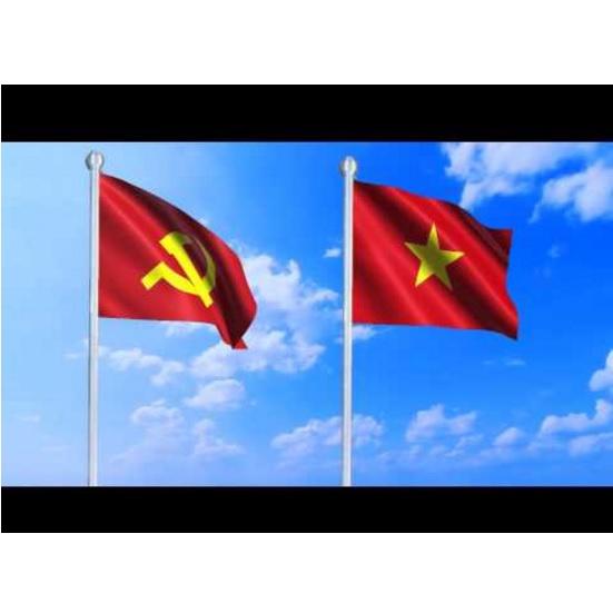 Cờ Tổ Quốc nhiều Kích thước lớn Vải Satanh Loại đẹp