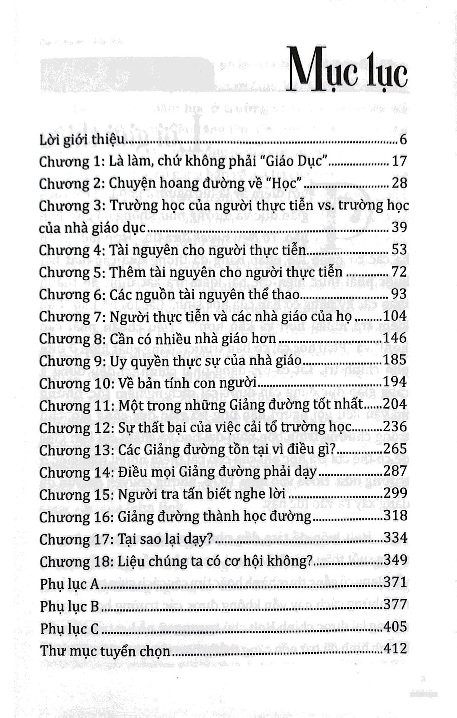 Thay Vì Giáo Dục