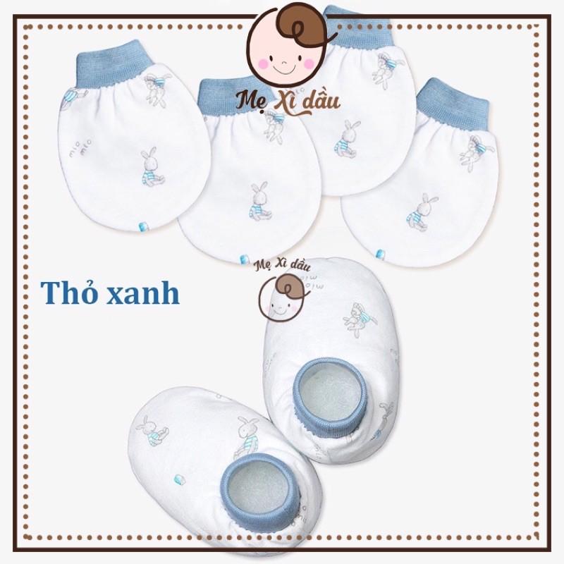 Shop mẹ xì dầu Bao tay / Bao chân bo chun Miomio