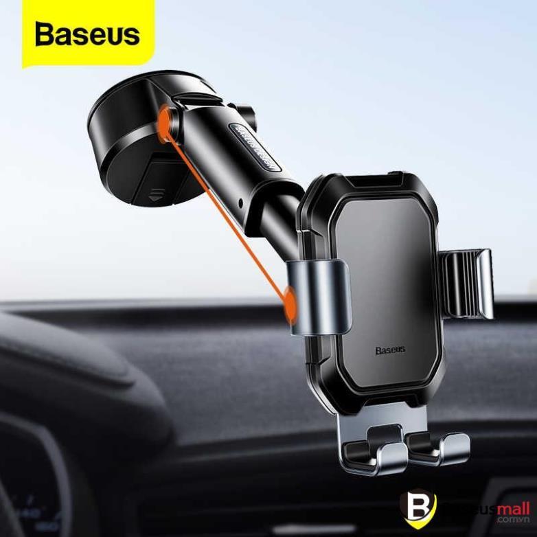 Giá đỡ điện thoại hút chân không dùng gắn kính hoặc táp lô trên xe hơi Baseus Tank Gravity Car Mount (Hàng chính hãng
