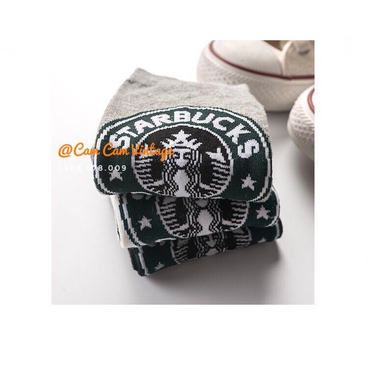 TẤT VỚ ULZZANG TẤT UNISEX CỔ NGẮN STARBUCKS