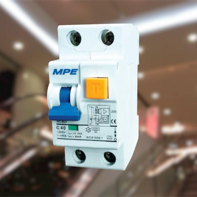 CẦU DAO BẢO VỆ DÒNG RÒ VÀ QUÁ TẢI 2P-16A / 20A / 25A / 32A / 40A / 63A CAO CẤP MPE (RCOB)