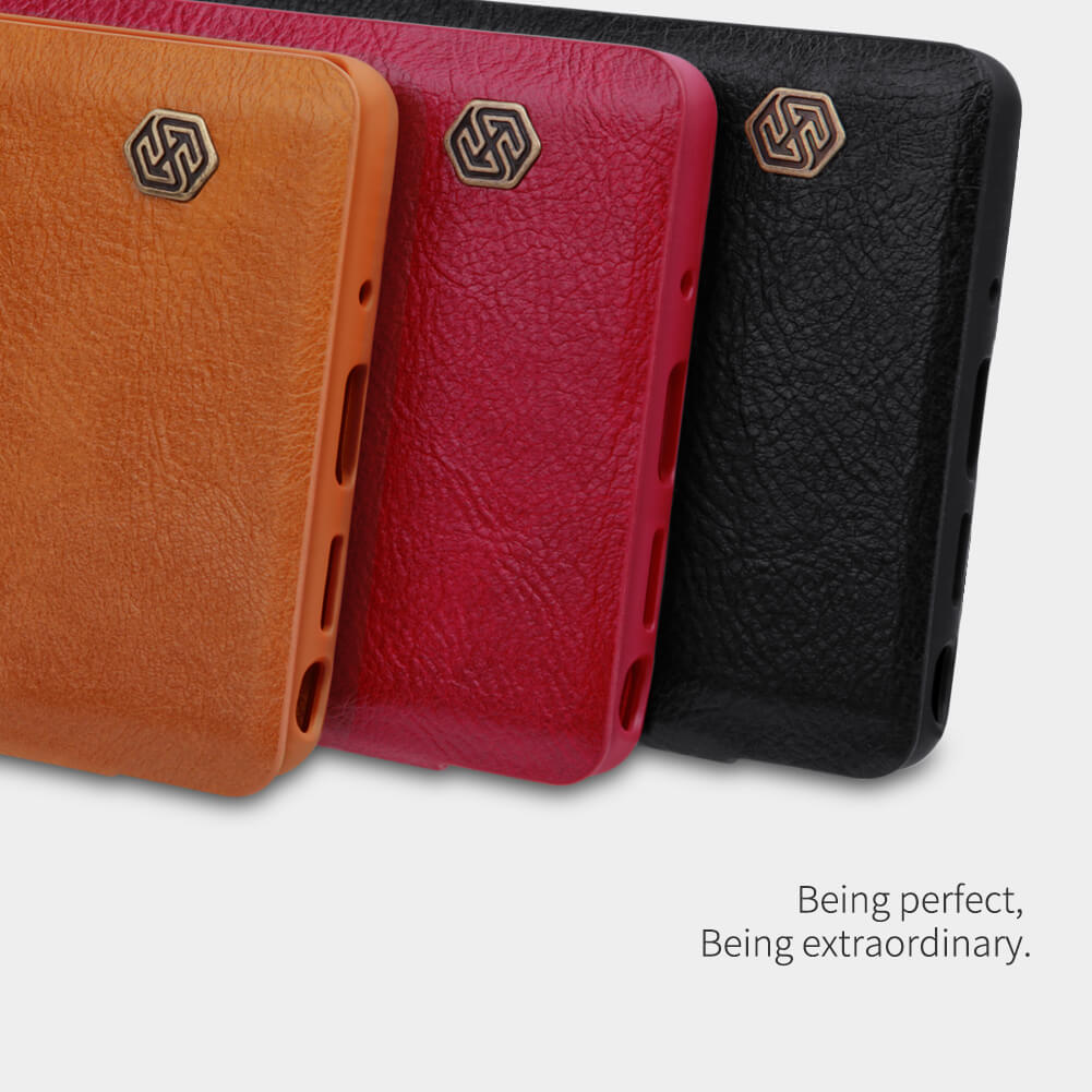 Case bao da leather chống sốc cho Samsung Galaxy Note 20 Ultra hiệu Nillkin Qin - hàng nhập khẩu