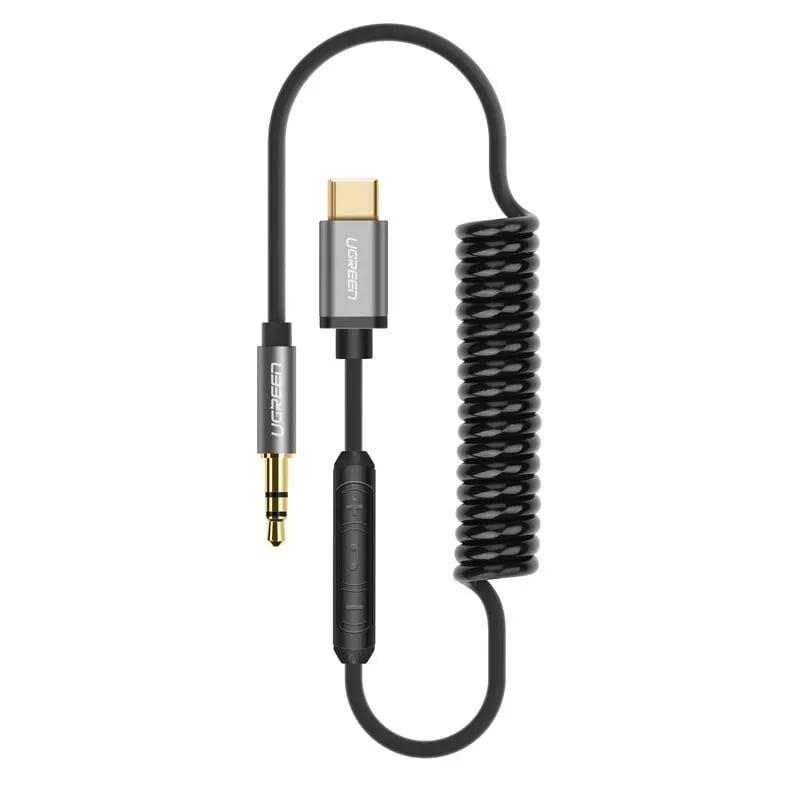 Ugreen UG30634AV143TK 1M màu Đen Cáp chuyển đổi Type C sang 3.5mm Audio cao cấp - HÀNG CHÍNH HÃNG