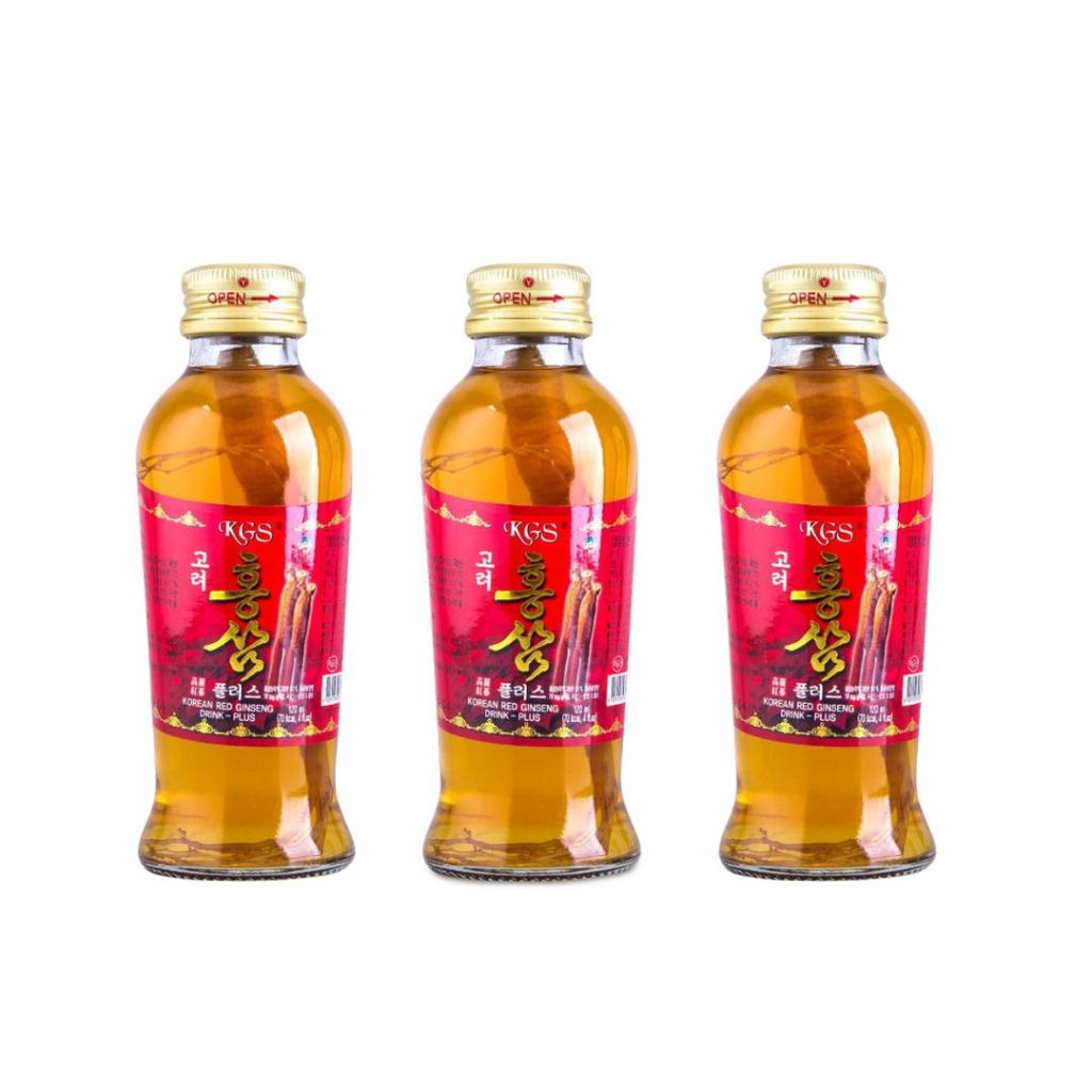 Nước Uống Hồng Sâm Có Củ KGS Cao Cấp Hàn Quốc 120ml x 10chai