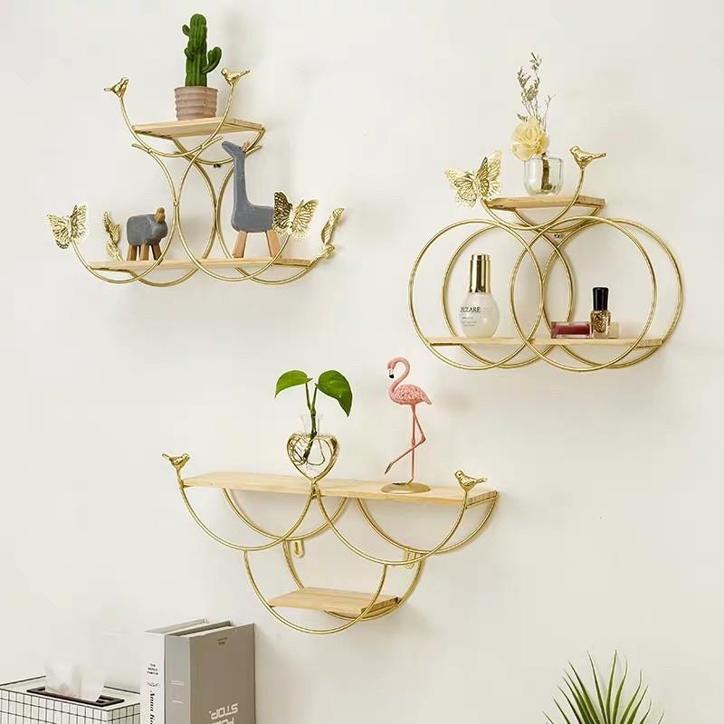 Kệ sắt decor treo tường hình bán Nguyệt có sẵn