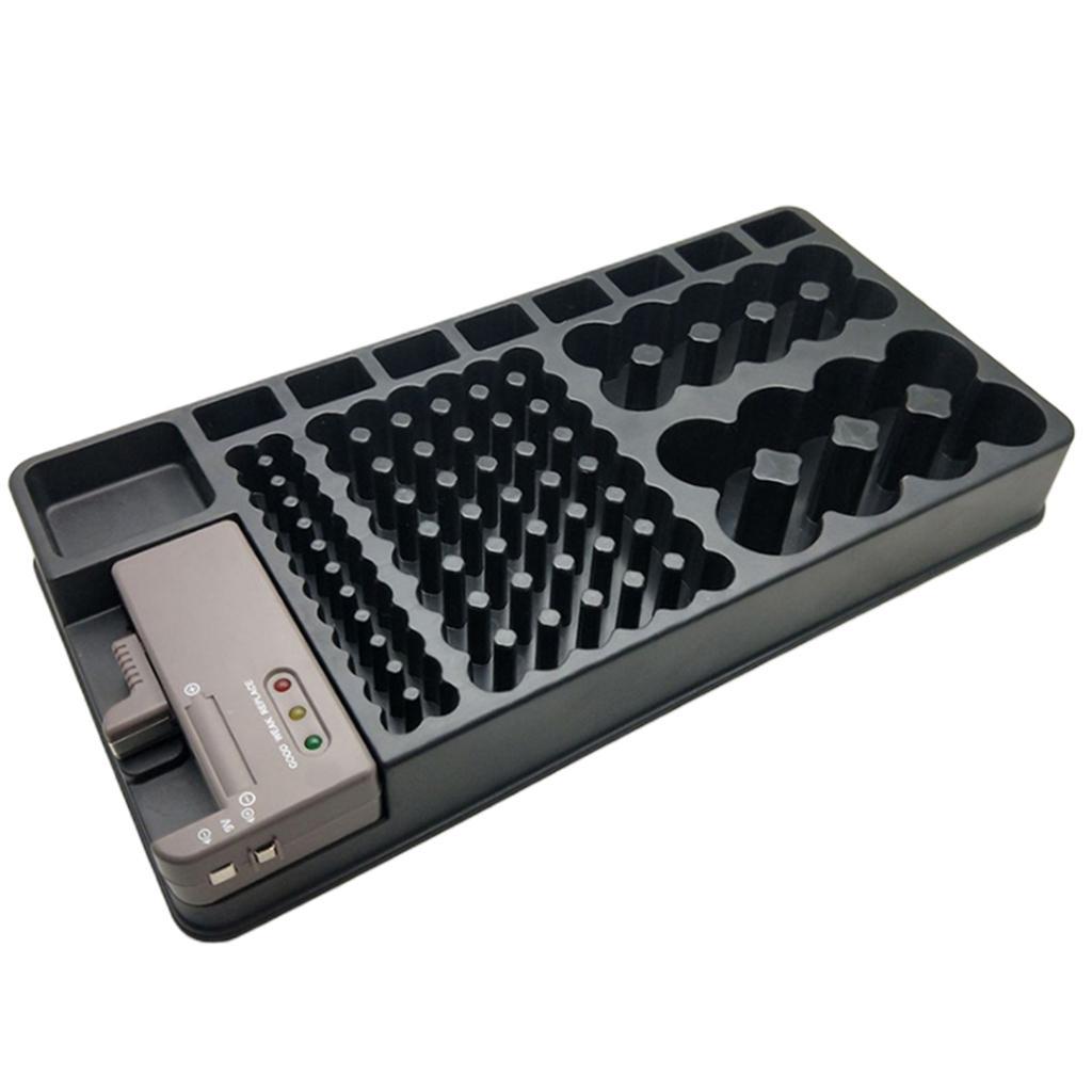 AA AAA D C 9V 100pcs Battery Large Organizer Storage Case Box +