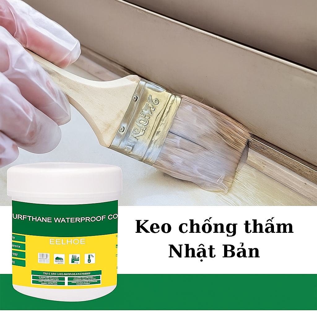 1KG Siêu Keo Chống Thấm Nhật Bản Trong Suốt – Chống Dột Trần Nhà, Nền, Tường Cực Hiệu Quả