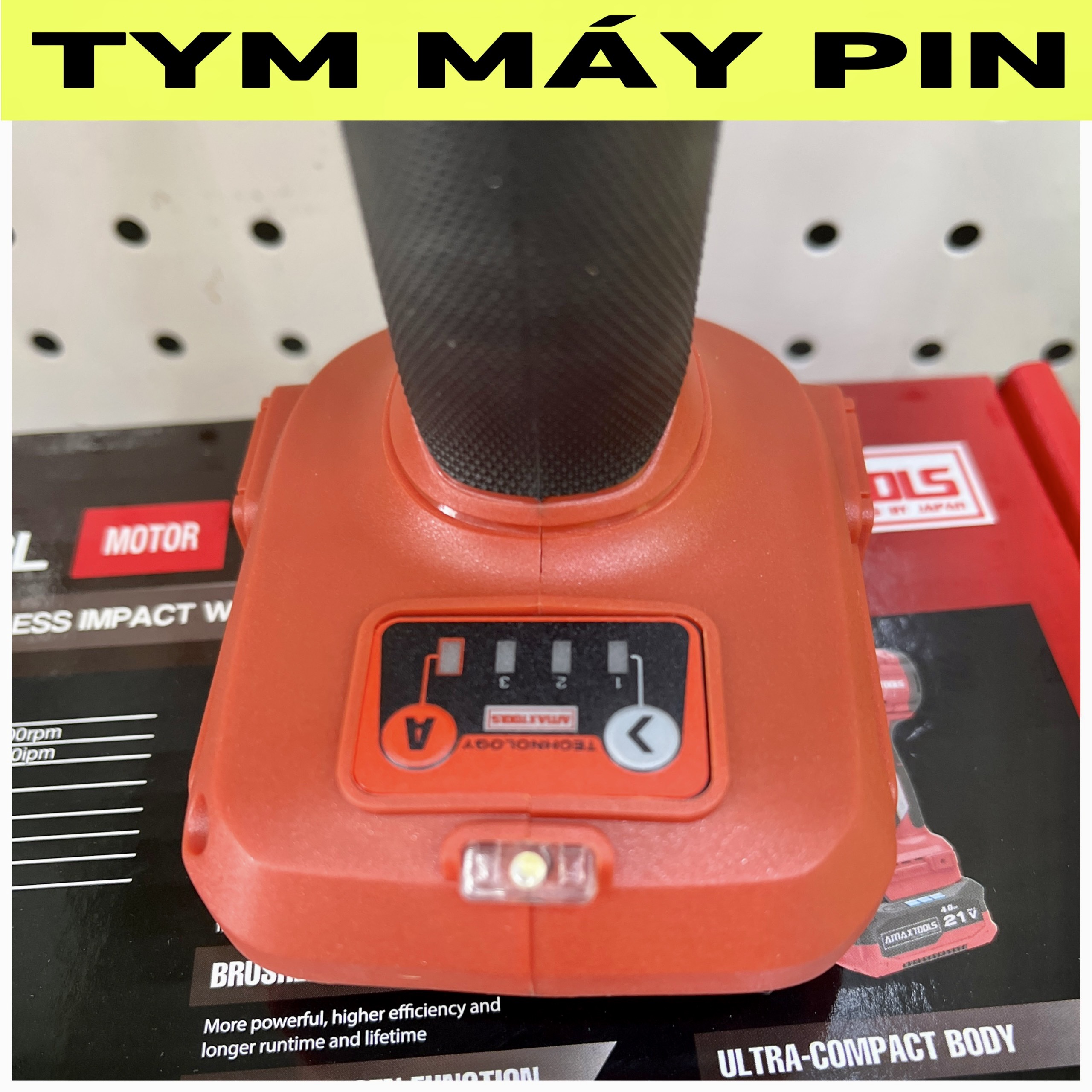 Thân Máy siết bulong pin 21V Amaxtools ABL42012SM 420N.m – chưa pin sạc