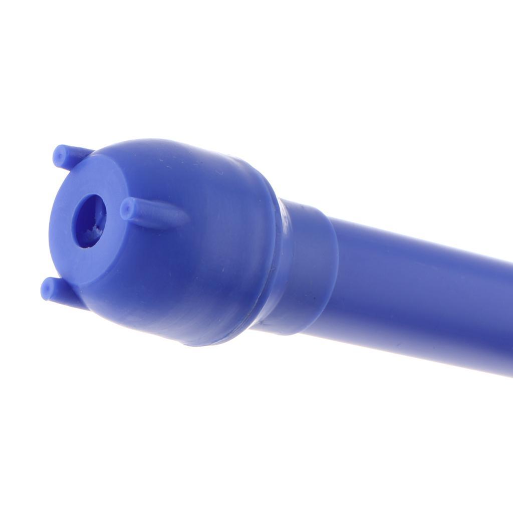 Auto Manual Hand Siphon Syphon Liquid Transfer Pump Pipe Oil Water Tank Blue