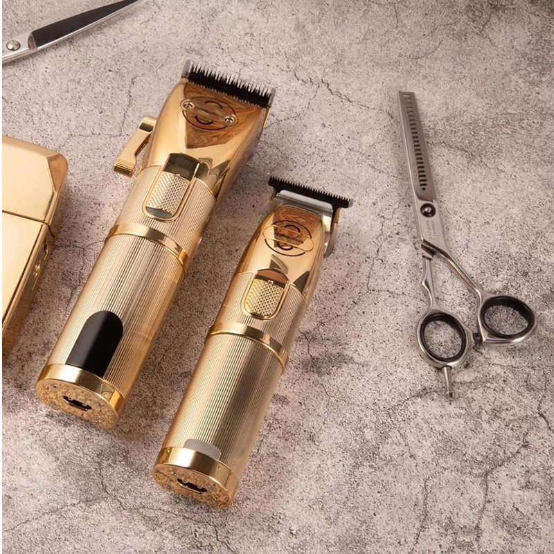Tông đơ trấn viền màu vàng ánh kim pop barbers