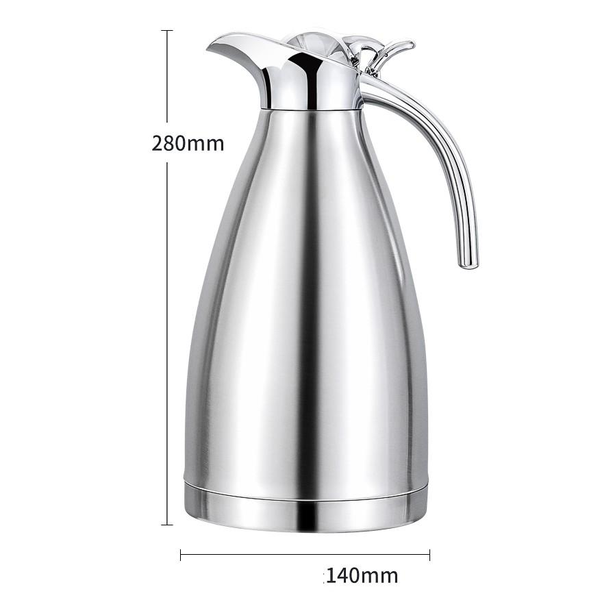 Phích nước giữ nhiệt nóng lạnh 2L Inox 304 cao cấp - Bình nước giữ nhiệt để bàn 2L