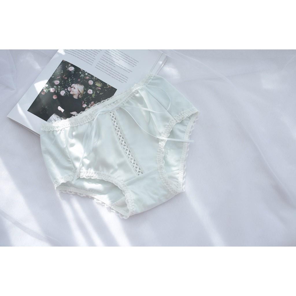 Quần Lót Nữ Cotton Phủ Lụa Satin Ngang Eo Xuất Đông Âu Hàng Loại Đẹp.