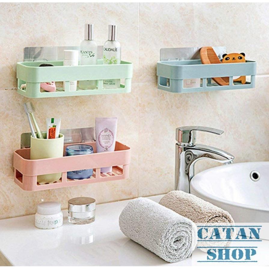 KỆ NHỰA NHÀ TẮM, NHÀ BẾP MINI TREO TƯỜNG ĐA NĂNG