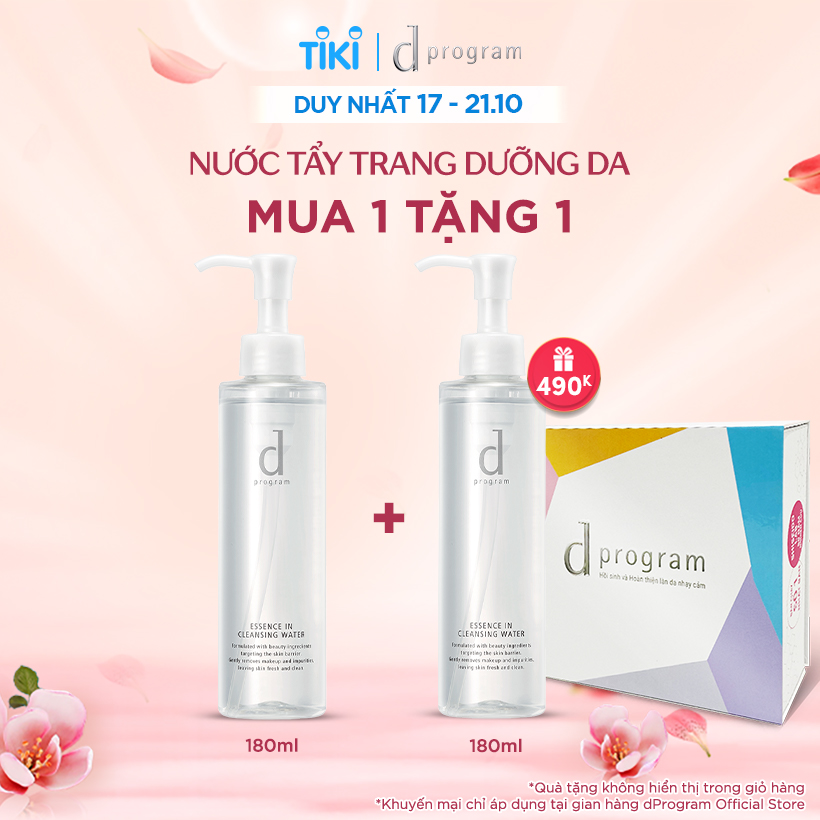 Combo 2 Nước Tẩy Trang dProgram Dưỡng Da 180ml