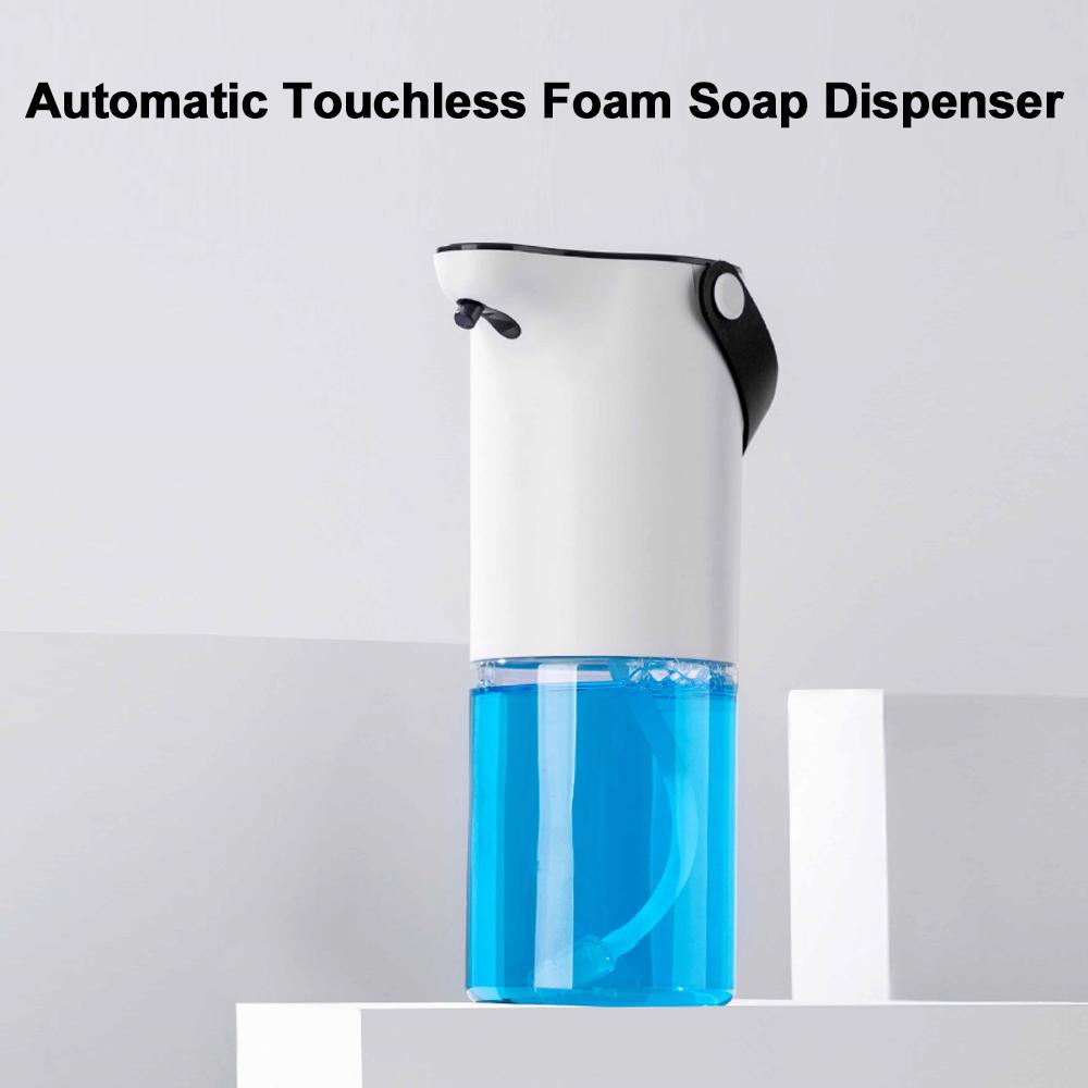 Bình xịt xà phòng rửa tay tạo bọt tự động treo tường 320ml, cảm ứng hồng ngoại