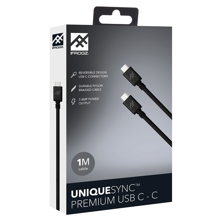 Dây Cáp iFrogz UniqueSync Premium USB-C To USB-C Cable - Hàng Chính Hãng