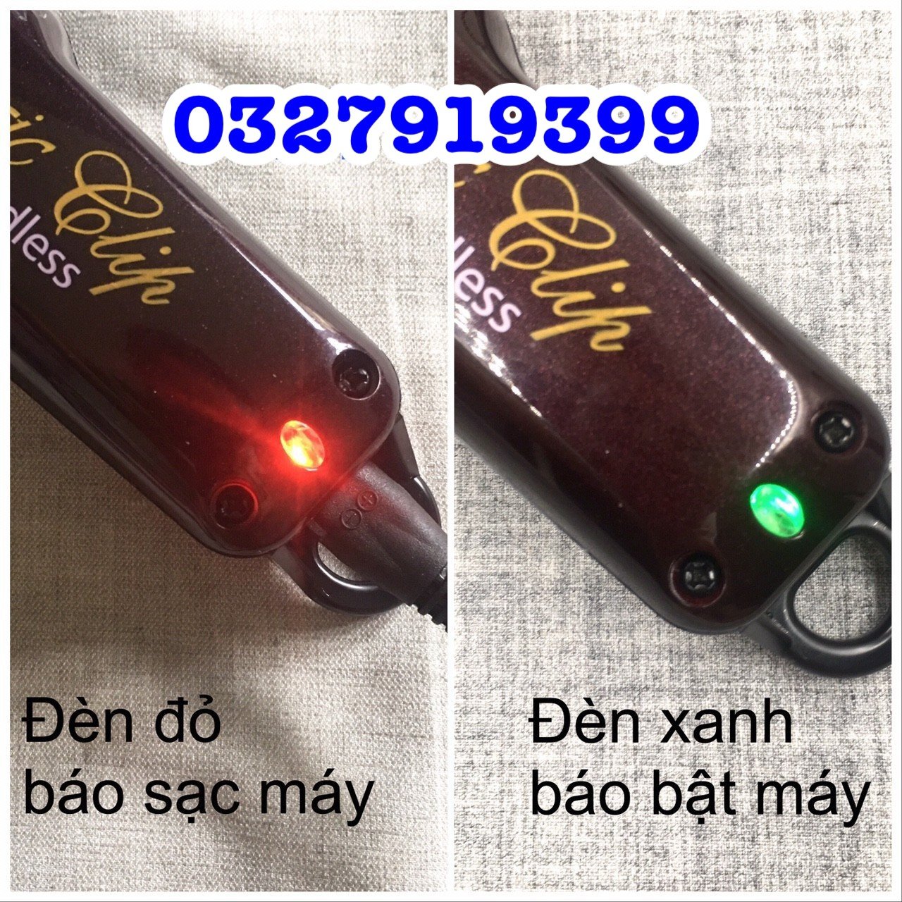 Tông đơ cắt tóc chuyên nghiệp lưỡi kép F32 - tặng Dock sạc