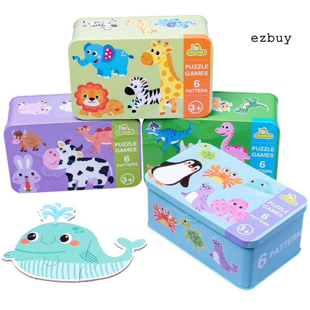 Set 6 Đồ Chơi Lắp Ráp Hình Các Phương Tiện Giao Thông Bằng Gỗ Cho Bé