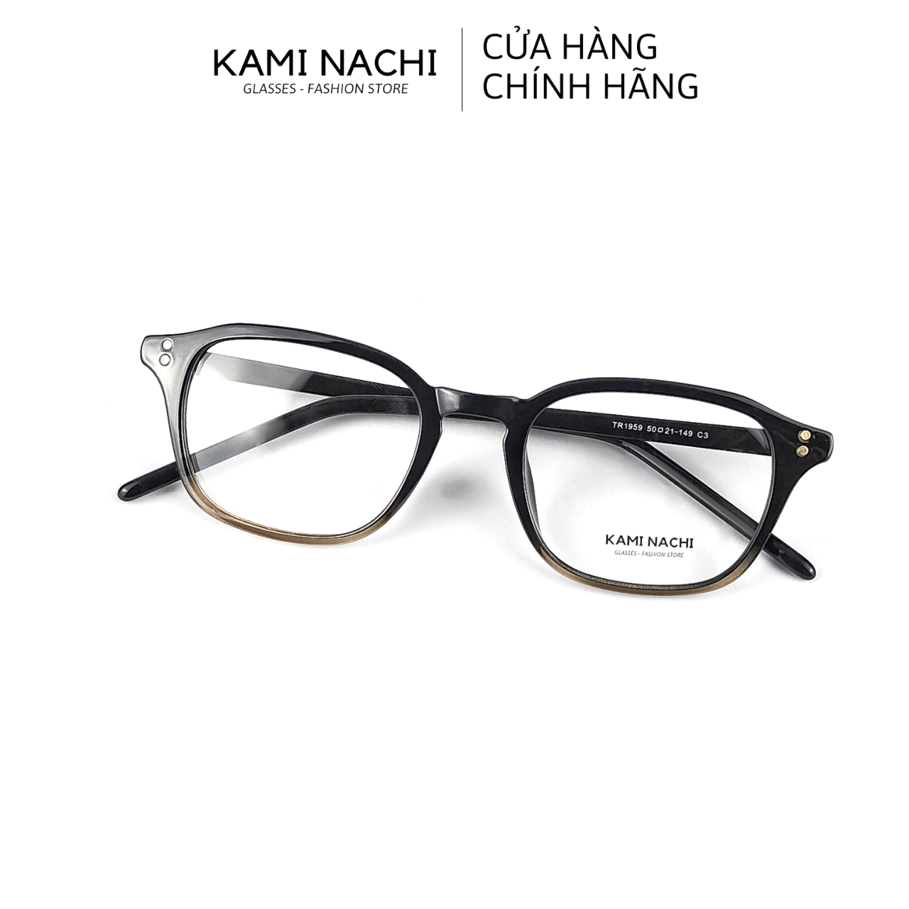 Gọng kính Xuân Hè mới KAMI NACHI Tr1959, chất liệu nhựa Acetat