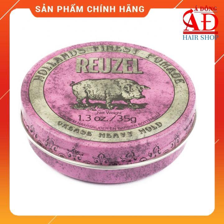 Sáp tạo kiểu tóc Reuzel Pink Grease Heavy Hold giữ nếp cứng độ bóng vừa