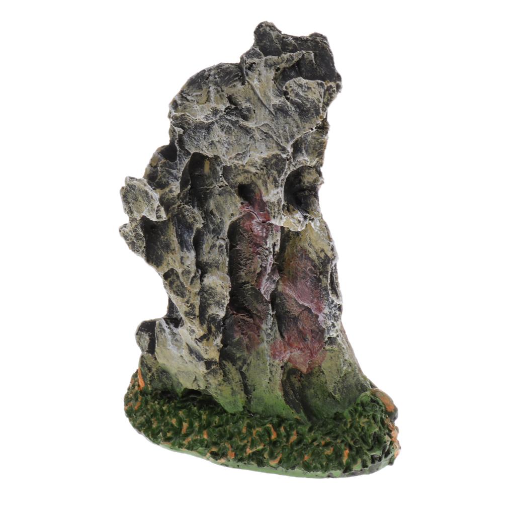 Resin Artificial Mountain Ornament Aquarium Fish Tank Landscape Decoration