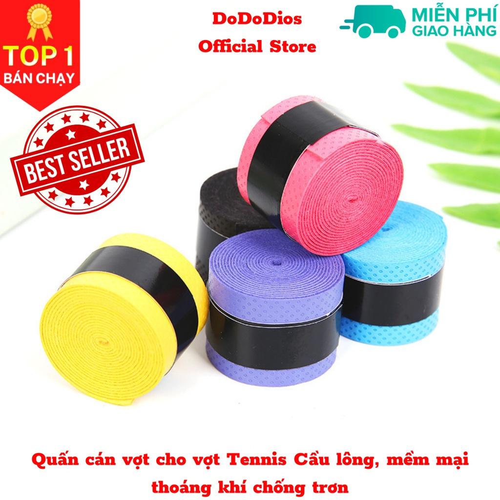 Quấn cán vợt dododios cho vợt Tennis Cầu lông, mềm mại thoáng khí chống trơn thoát mồ hôi, độ bám cao - Hàng Chính Hãng